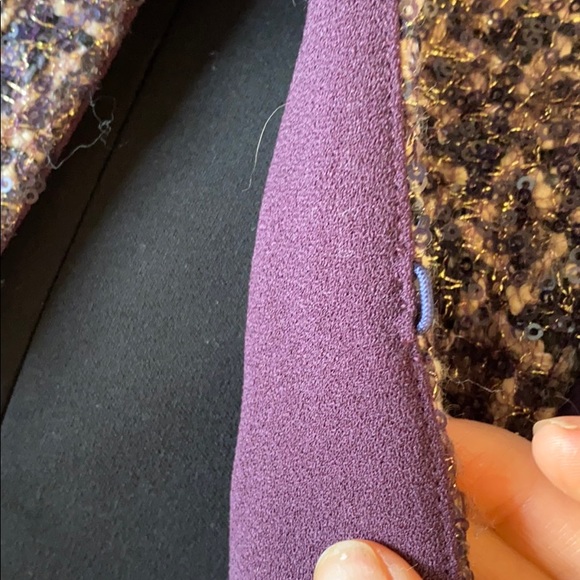 Tory Burch Purple and Pink Sequenced Jacket - Picture 7 of 16